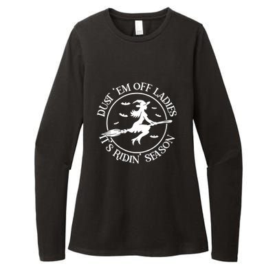 Womens Dust 'Em Off Ladies It's Ridin' Season Womens CVC Long Sleeve Shirt