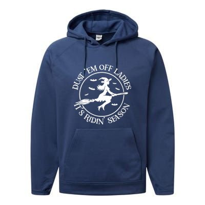 Womens Dust 'Em Off Ladies It's Ridin' Season Performance Fleece Hoodie