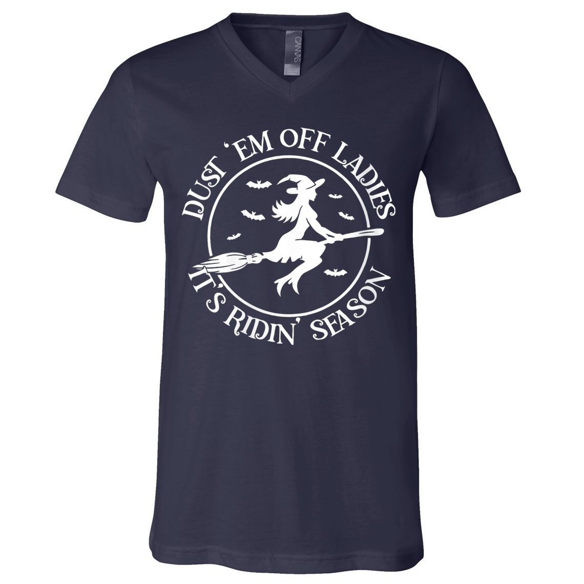 Womens Dust 'Em Off Ladies It's Ridin' Season V-Neck T-Shirt