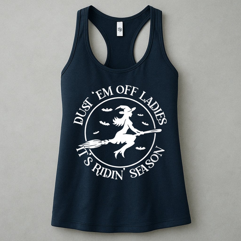 Womens Dust 'Em Off Ladies It's Ridin' Season Womens Tank Top
