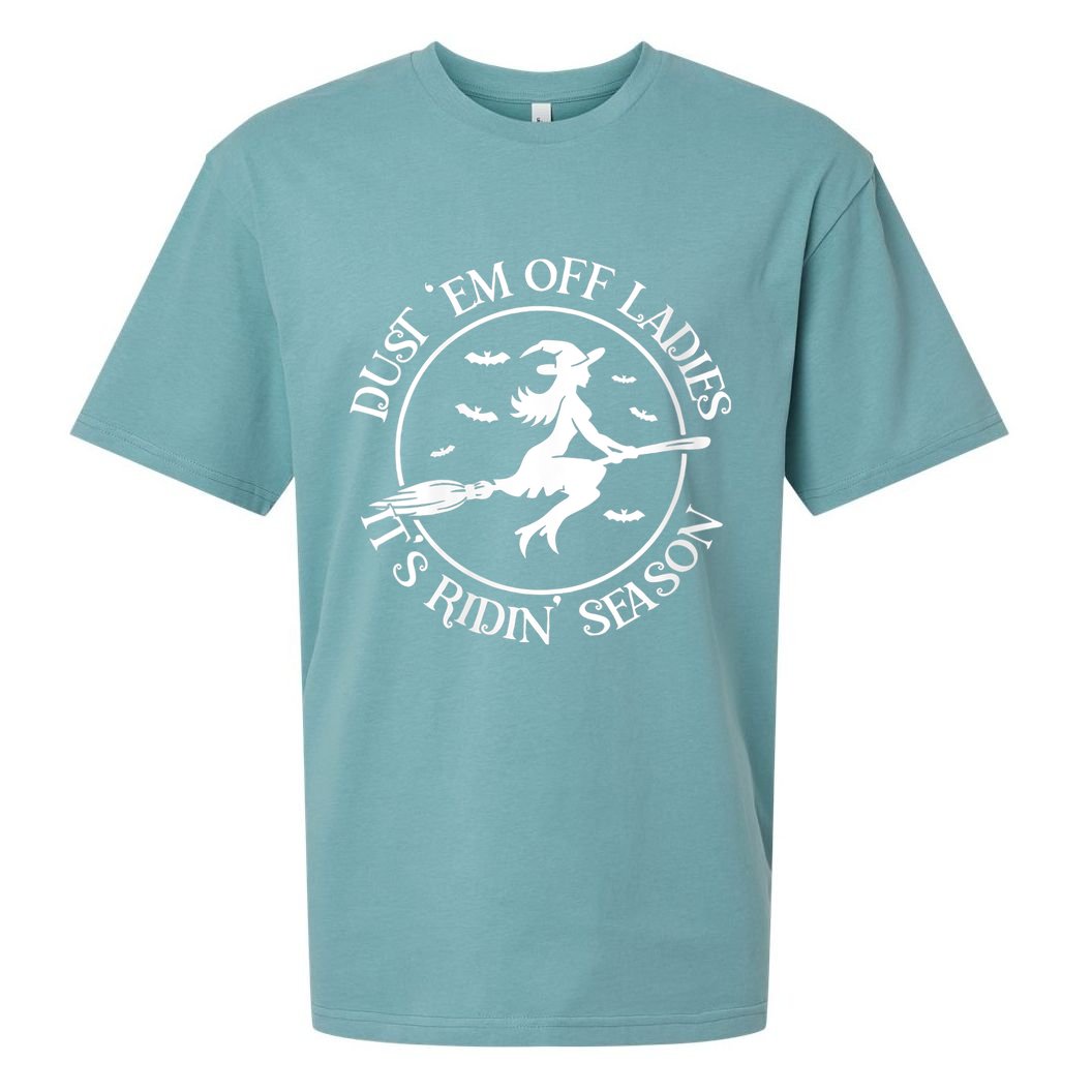 Womens Dust 'Em Off Ladies It's Ridin' Season Sueded Cloud Jersey T-Shirt