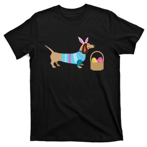 Weiner Daschund Easter T-shirt Doxie in Dog Dress T-Shirt