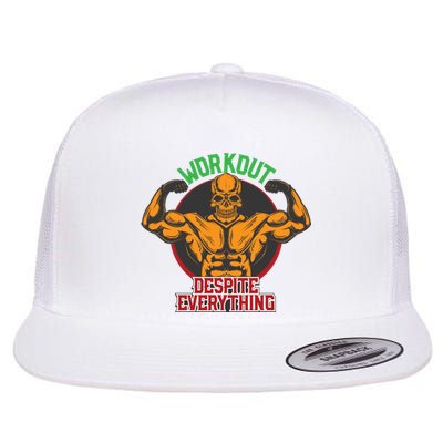 Workout Despite Everything Flat Bill Trucker Hat