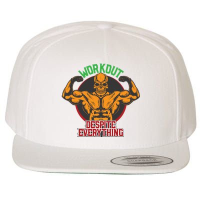 Workout Despite Everything Wool Snapback Cap