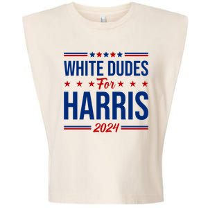 White Dudes For Harris 2024 Garment-Dyed Women's Muscle Tee