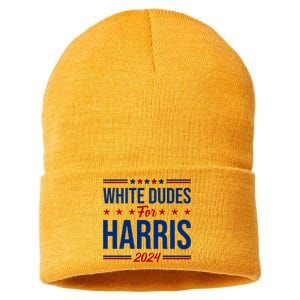 White Dudes For Harris 2024 Sustainable Knit Beanie