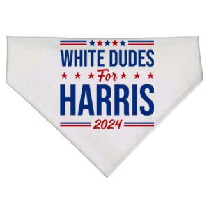 White Dudes For Harris 2024 USA-Made Doggie Bandana