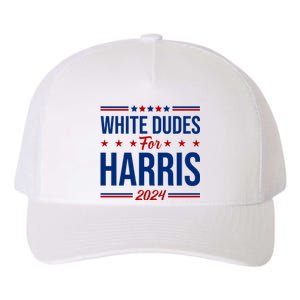 White Dudes For Harris 2024 Yupoong Adult 5-Panel Trucker Hat