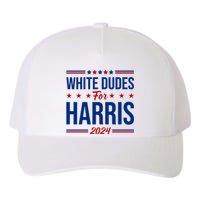 White Dudes For Harris 2024 Yupoong Adult 5-Panel Trucker Hat