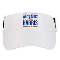 White Dudes For Harris 2024 Adult Drive Performance Visor