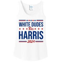 White Dudes For Harris 2024 Ladies Essential Tank