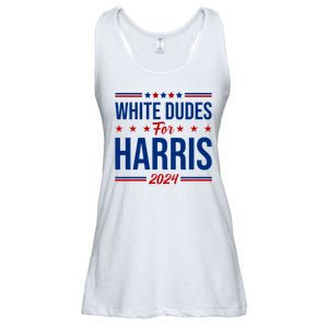 White Dudes For Harris 2024 Ladies Essential Flowy Tank