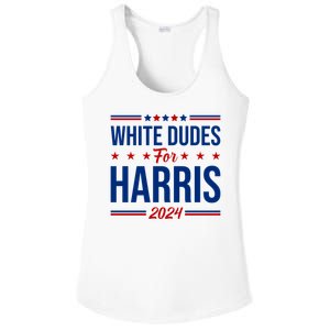 White Dudes For Harris 2024 Ladies PosiCharge Competitor Racerback Tank