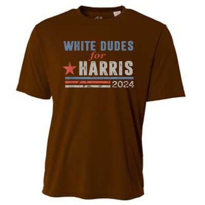 White Dudes For Kamala Harris 2024 Support Kamala Cooling Performance Crew T-Shirt