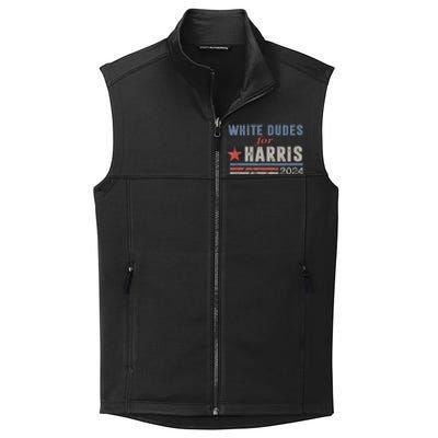 White Dudes For Kamala Harris 2024 Support Kamala Collective Smooth Fleece Vest