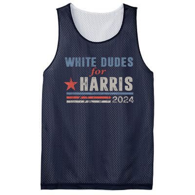 White Dudes For Kamala Harris 2024 Support Kamala Mesh Reversible Basketball Jersey Tank