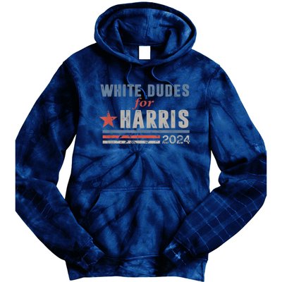 White Dudes For Kamala Harris 2024 Support Kamala Tie Dye Hoodie