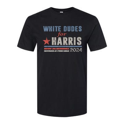 White Dudes For Kamala Harris 2024 Support Kamala Softstyle® CVC T-Shirt