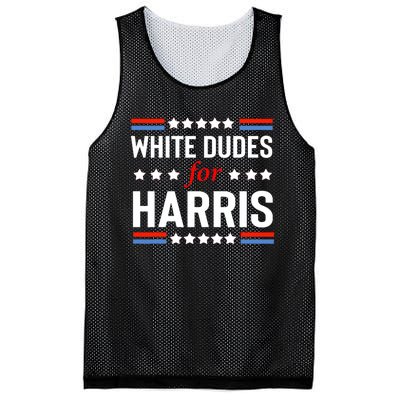 White Dudes For Kamala Harris Mesh Reversible Basketball Jersey Tank