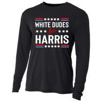 White Dudes For Kamala Harris Cooling Performance Long Sleeve Crew