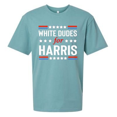 White Dudes For Kamala Harris Sueded Cloud Jersey T-Shirt