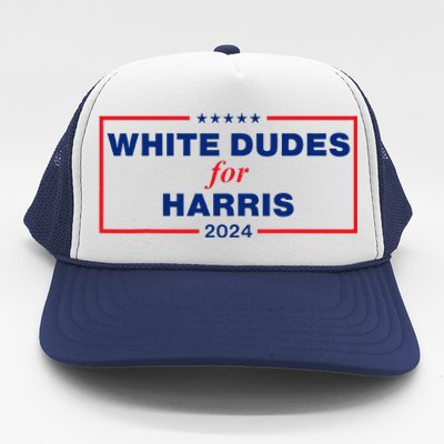 White Dudes For Harris 2024 Trucker Hat