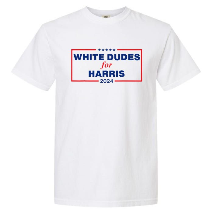 White Dudes For Harris 2024 Garment-Dyed Heavyweight T-Shirt