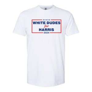 White Dudes For Harris 2024 Softstyle CVC T-Shirt