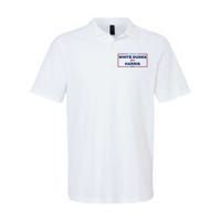 White Dudes For Harris 2024 Softstyle Adult Sport Polo