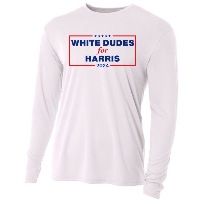 White Dudes For Harris 2024 Cooling Performance Long Sleeve Crew