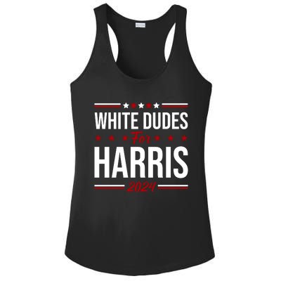 White Dudes For Harris 2024 Ladies PosiCharge Competitor Racerback Tank