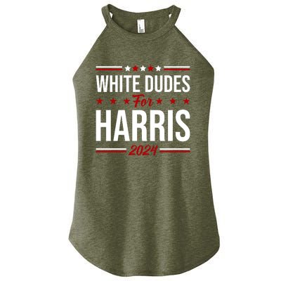 White Dudes For Harris 2024 Women's Perfect Tri Rocker Tank