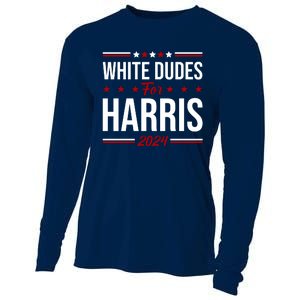 White Dudes For Harris 2024 Cooling Performance Long Sleeve Crew