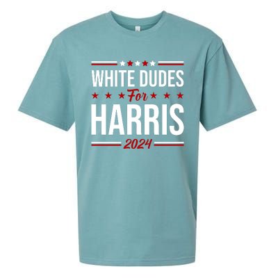 White Dudes For Harris 2024 Sueded Cloud Jersey T-Shirt