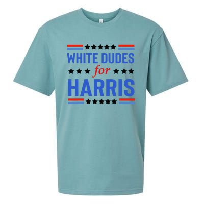 White Dudes For Kamala Harris Sueded Cloud Jersey T-Shirt