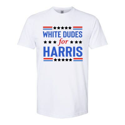 White Dudes For Kamala Harris Softstyle® CVC T-Shirt