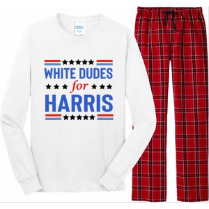 White Dudes For Kamala Harris Long Sleeve Pajama Set