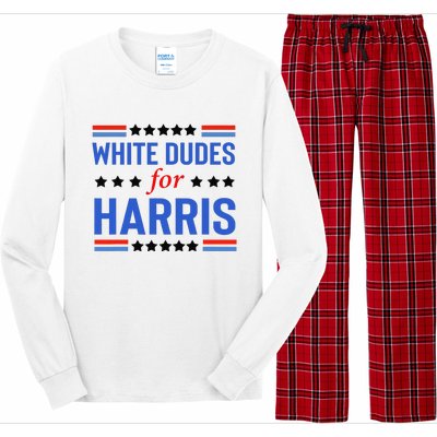 White Dudes For Kamala Harris Long Sleeve Pajama Set