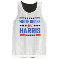 White Dudes For Kamala Harris Mesh Reversible Basketball Jersey Tank