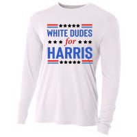 White Dudes For Kamala Harris Cooling Performance Long Sleeve Crew