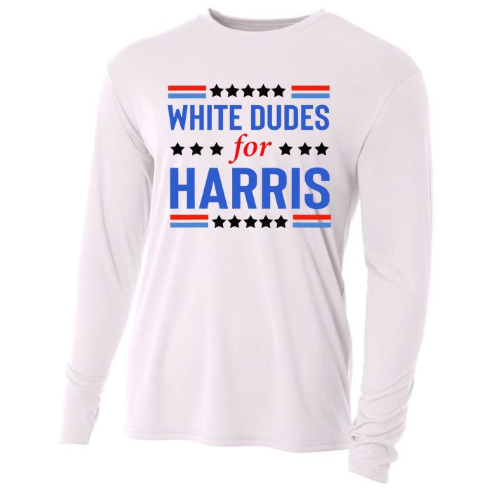 White Dudes For Kamala Harris Cooling Performance Long Sleeve Crew