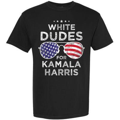 White Dudes For Kamala Harris Garment-Dyed Heavyweight T-Shirt