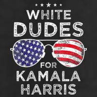 White Dudes For Kamala Harris Adult Drive Performance Visor