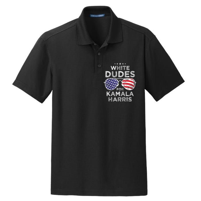 White Dudes For Kamala Harris Dry Zone Grid Polo