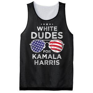 White Dudes For Kamala Harris Mesh Reversible Basketball Jersey Tank