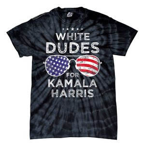 White Dudes For Kamala Harris Tie-Dye T-Shirt