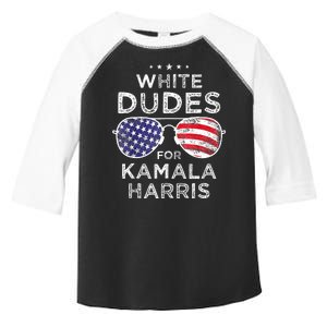 White Dudes For Kamala Harris Toddler Fine Jersey T-Shirt