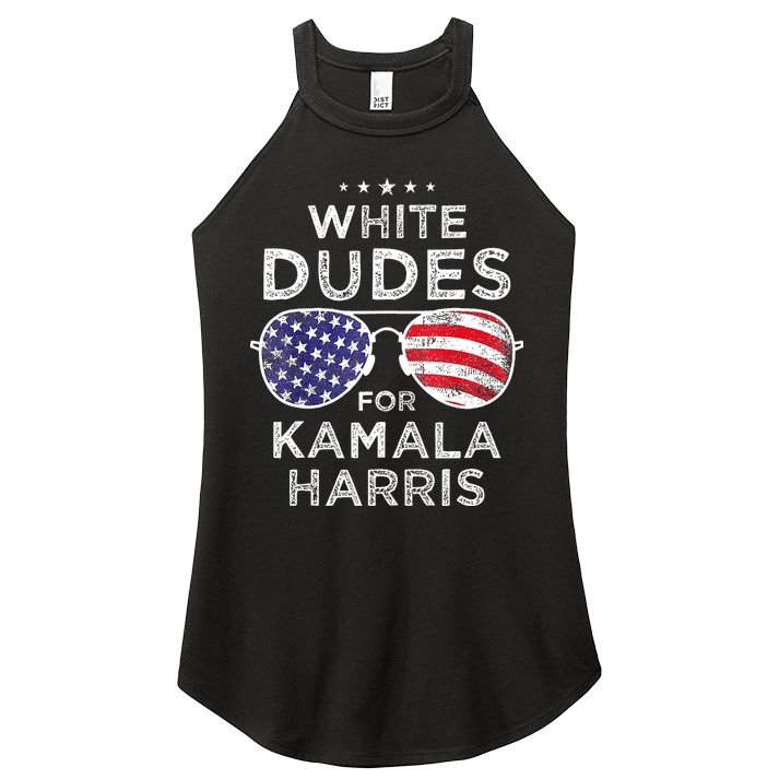 White Dudes For Kamala Harris Women's Perfect Tri Rocker Tank