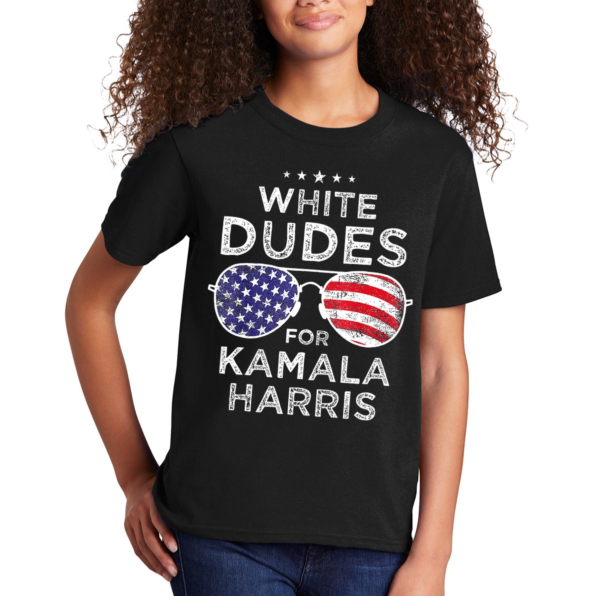 White Dudes For Kamala Harris Kids T-Shirt