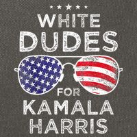 White Dudes For Kamala Harris Cotton Canvas Backpack